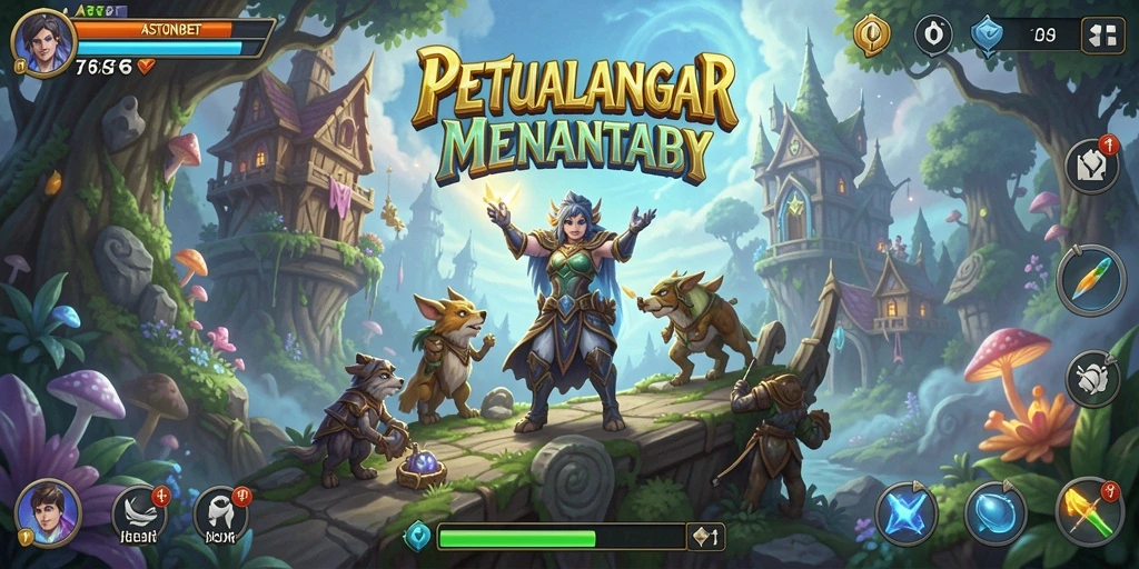 Screenshot gameplay ASTONBET yang menunjukkan petualangan seru.
