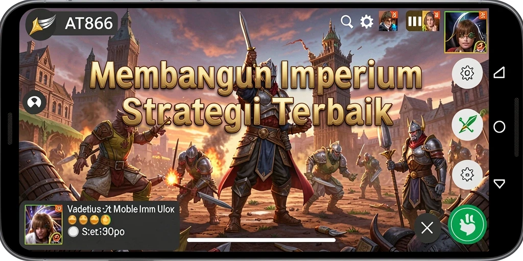 Tampilan aksi pertempuran menarik dalam game AT866.