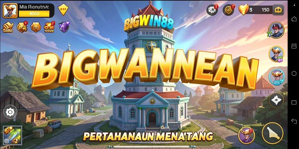 Tampilan gameplay menara pertahanan yang seru dan menantang.