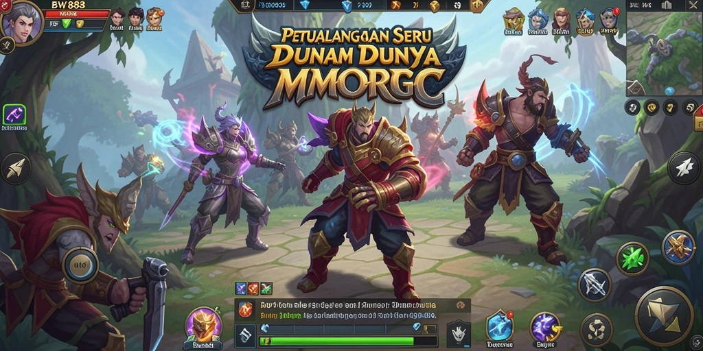 Tampilan gameplay BW888 yang seru dalam petualangan MMORPG.