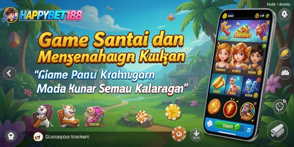 Screenshot gameplay HAPPYBET188 menunjukkan pengalaman bermain yang seru dan santai.