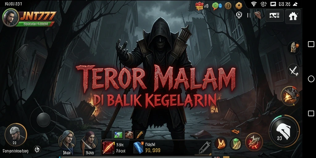 Tampilan gameplay menegangkan dari JNT777 yang penuh dengan teror.