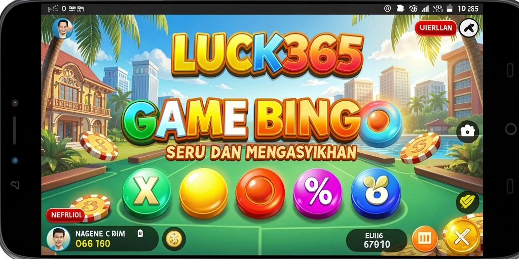 Tampilan gameplay LUCK365 yang menegangkan dan penuh warna.
