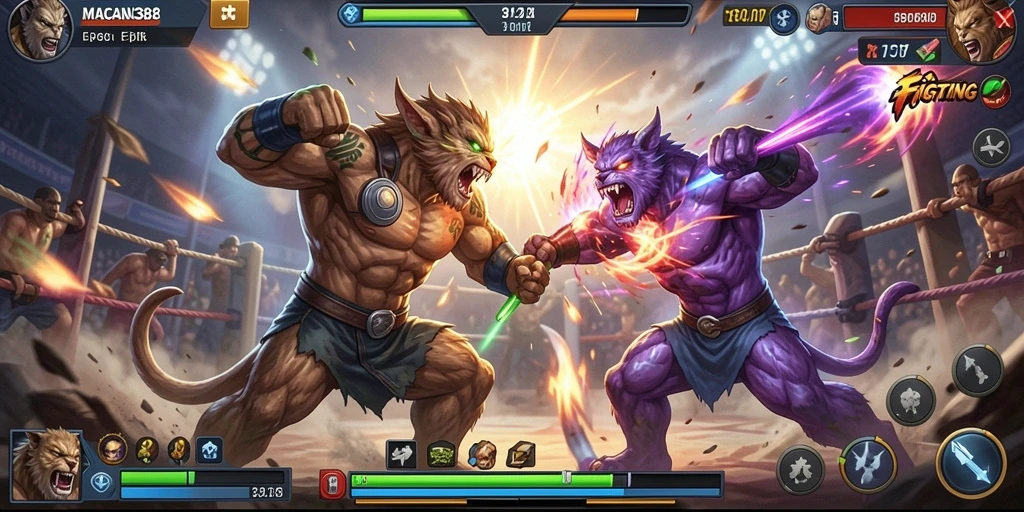 Gameplay seru di MACAN388 dengan aksi pertarungan yang mendebarkan.