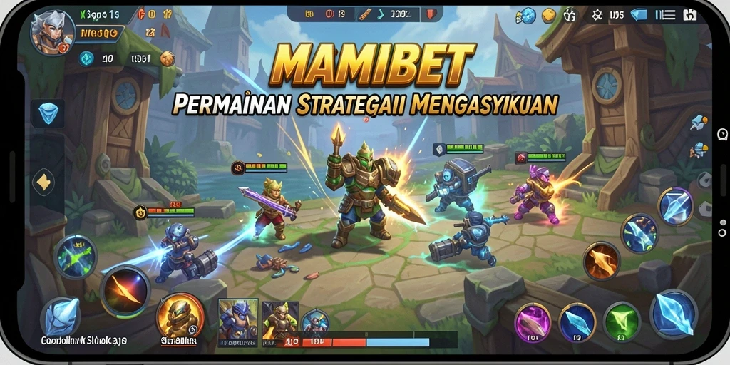 Screenshot gameplay MAMIBET yang menunjukkan pertempuran strategi yang intens.