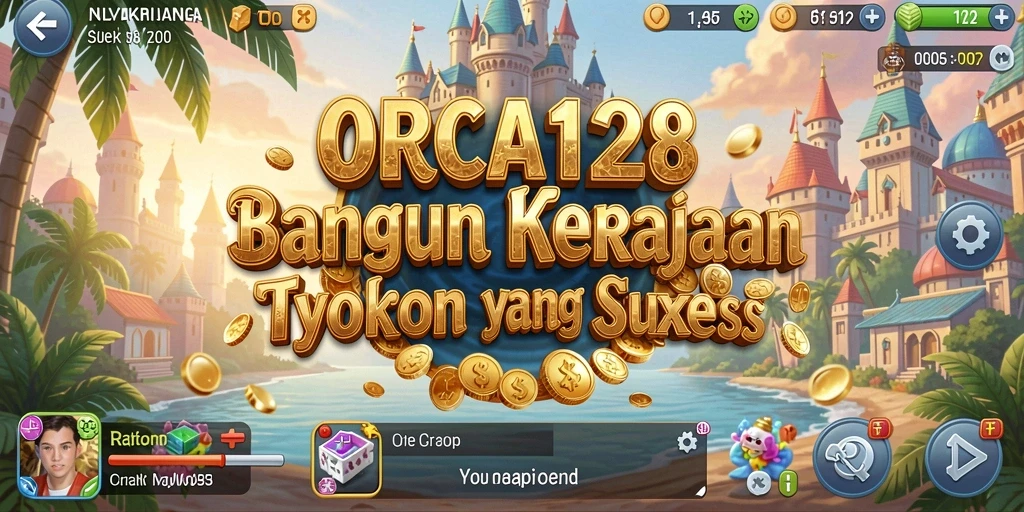 Tampilan gameplay ORCA128 yang menarik dengan berbagai elemen Tycoon.