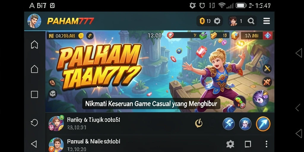 Tangkapan layar utama PAHAM777 menunjukkan gameplay yang menyenangkan dan menarik.