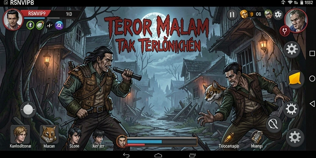 Tangkapan layar dari gameplay RSNVIP8 yang menampilkan momen menegangkan dan mencekam.