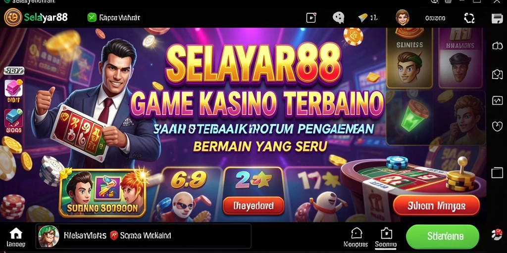 Tampilan gameplay menarik di SELAYAR88 dengan berbagai permainan Kasino.
