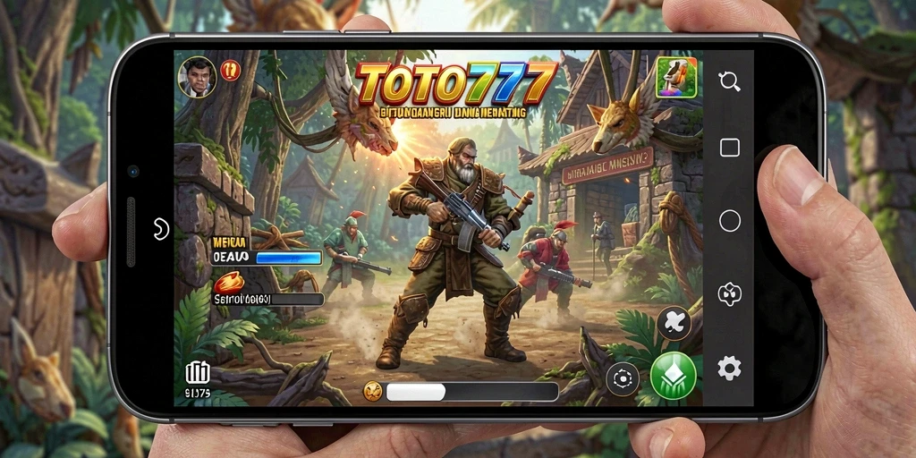 Tangkapan layar gameplay TOTO777 menampilkan petualangan yang seru dan menantang.